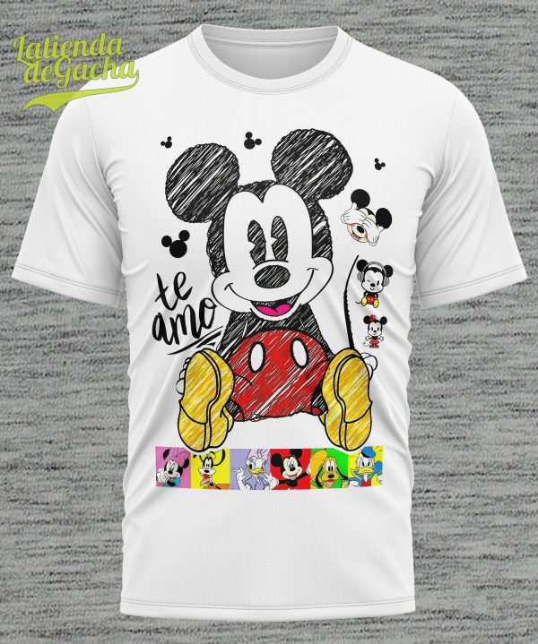 Camiseta mickey mousse a trazos