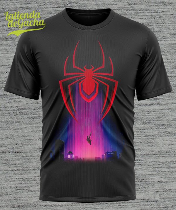camiseta con la araña de spiderman