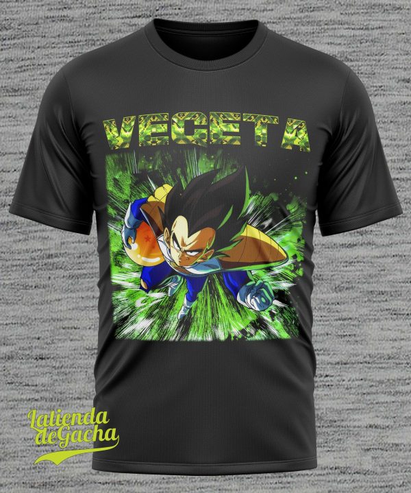camiseta vegeta dragon ball